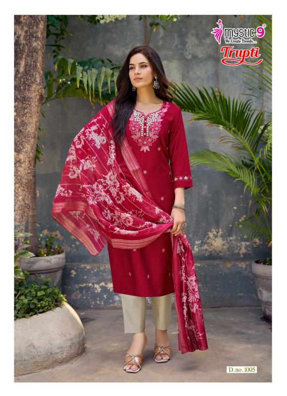Mystic9 trupti vol 1 straight kurtis wholesale